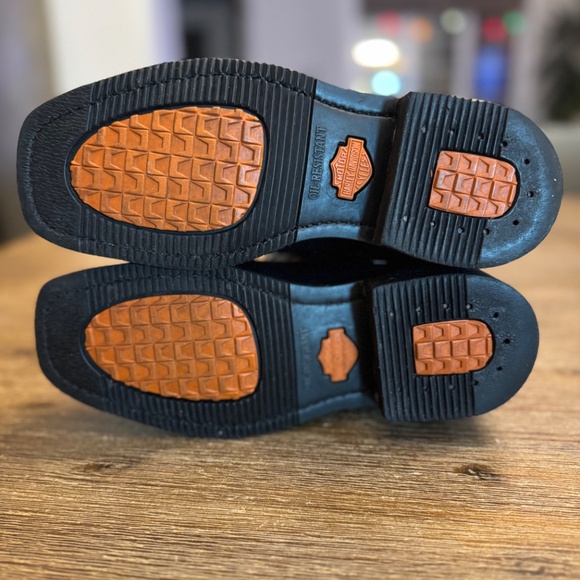 Harley-Davidson Women's El Paso Leather Harness Boots Size 7 Dark Brown/Black - Picture 4 of 11